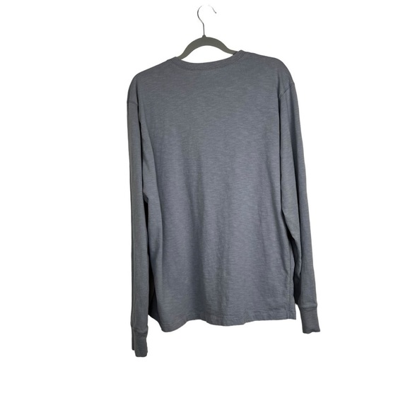 J. Crew Factory Men's Long-sleeve henley in slub cotton size XL blue/gray - Picture 3 of 9